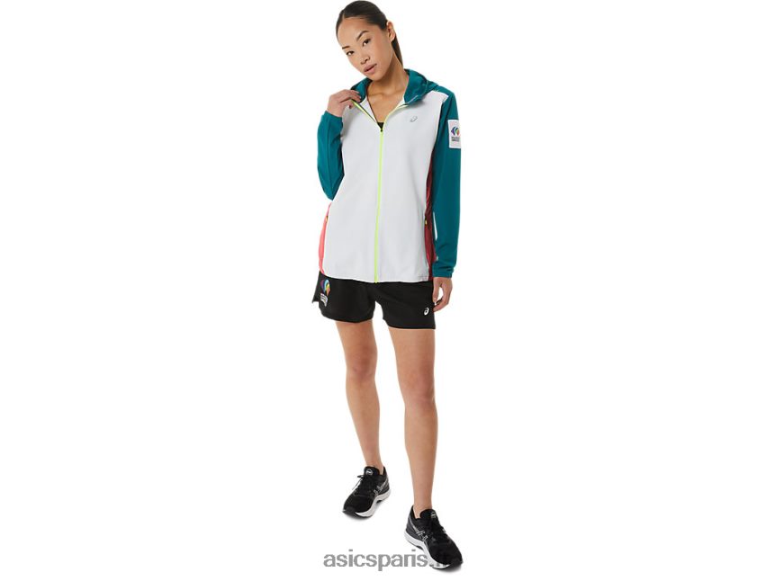 femmes Asics veste ready-set color block wch BXL8B23212 multi