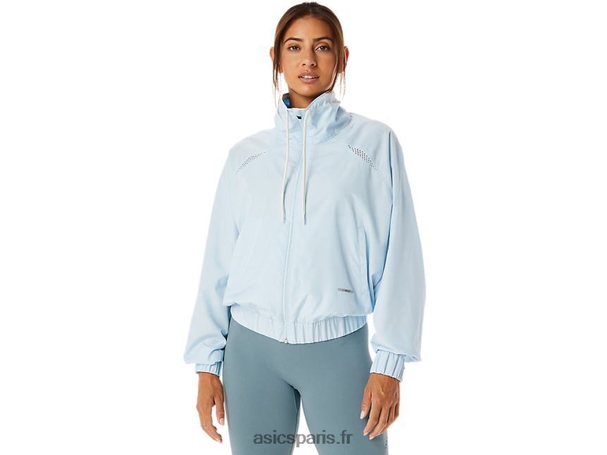 femmes Asics veste tissée actibreeze nagino BXL8B22236 ciel