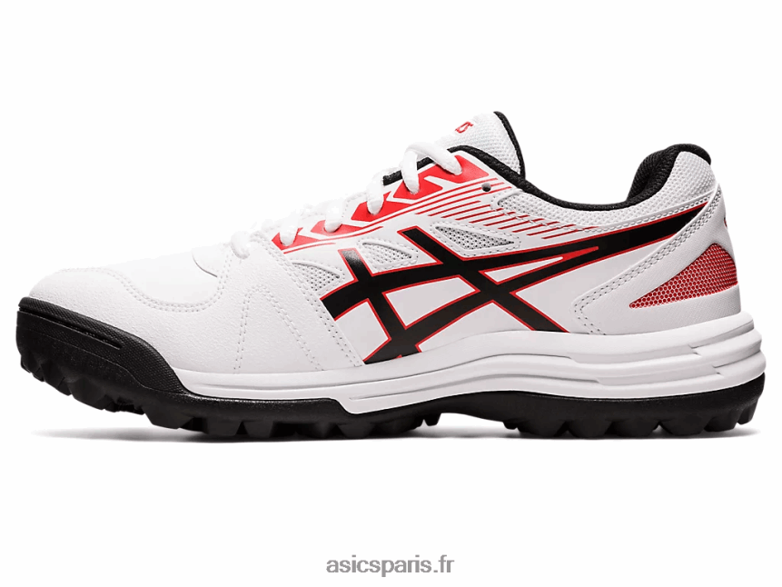 Hommes Asics champ létal de gel BXL8B21196 blanc/rouge classique