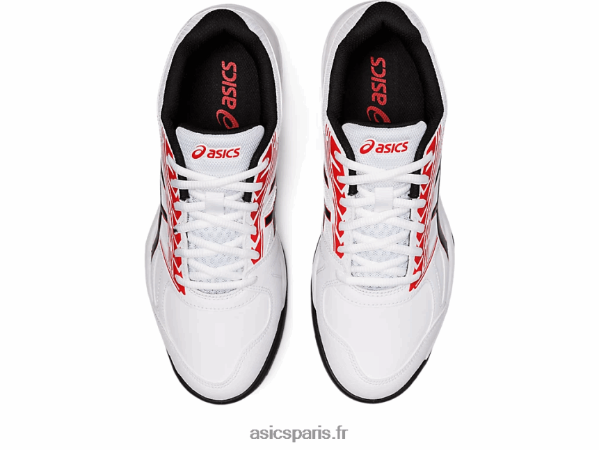 Hommes Asics champ létal de gel BXL8B21196 blanc/rouge classique