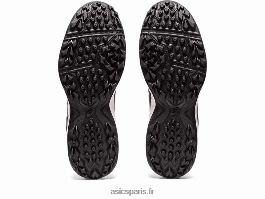 Hommes Asics champ létal de gel BXL8B21196 blanc/rouge classique