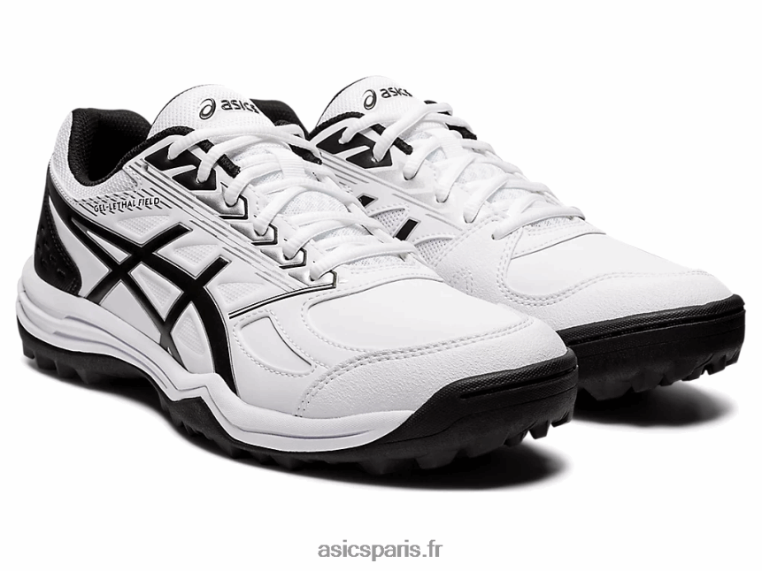 Hommes Asics champ létal de gel BXL8B21198 blanc noir