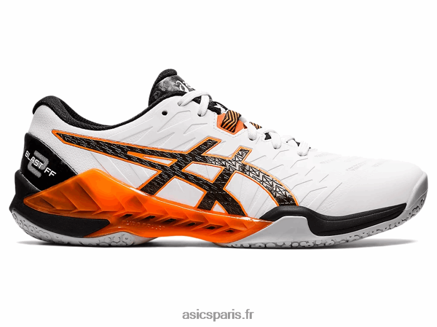 Hommes Asics souffle ff 2 BXL8B21608 blanc noir