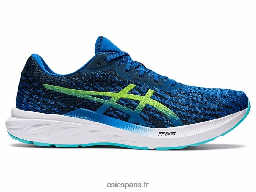 Hommes Asics Dynablast 2 BXL8B21492 route du lac/vert de danger