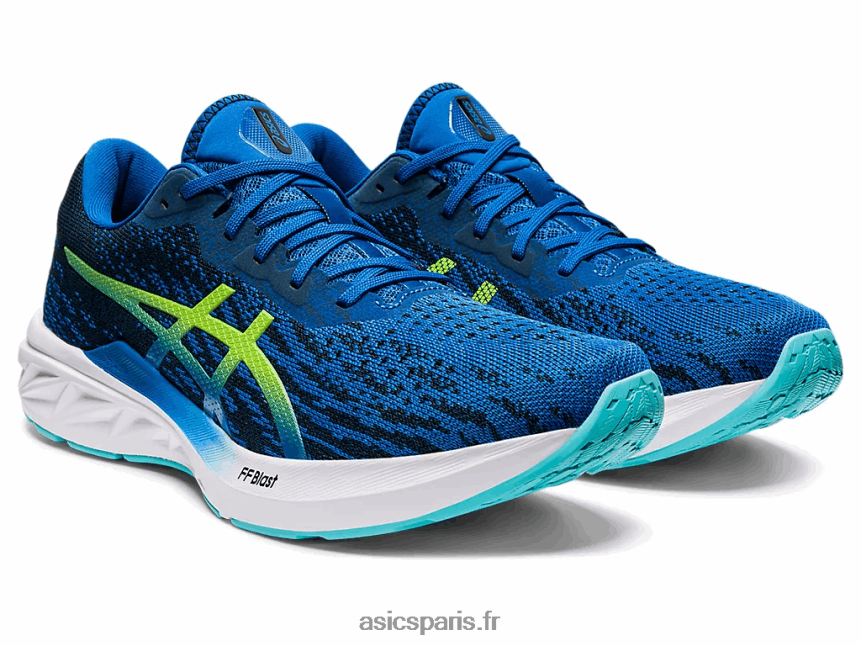 Hommes Asics Dynablast 2 BXL8B21492 route du lac/vert de danger