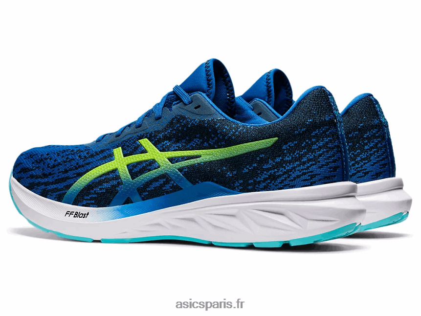 Hommes Asics Dynablast 2 BXL8B21492 route du lac/vert de danger