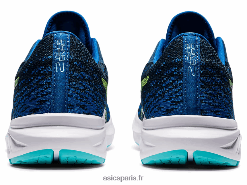 Hommes Asics Dynablast 2 BXL8B21492 route du lac/vert de danger