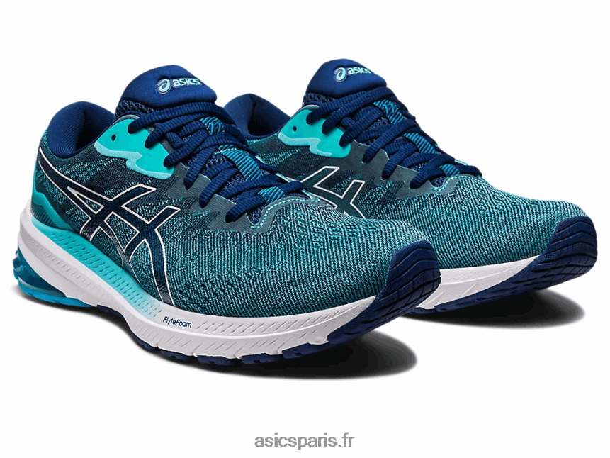 Hommes Asics GT-1000 11 BXL8B2559 menthe glacée/bleu immobilier