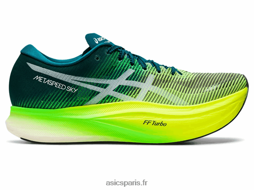 Hommes Asics ciel métavitesse+ BXL8B21254 pin velours/jaune sécurité