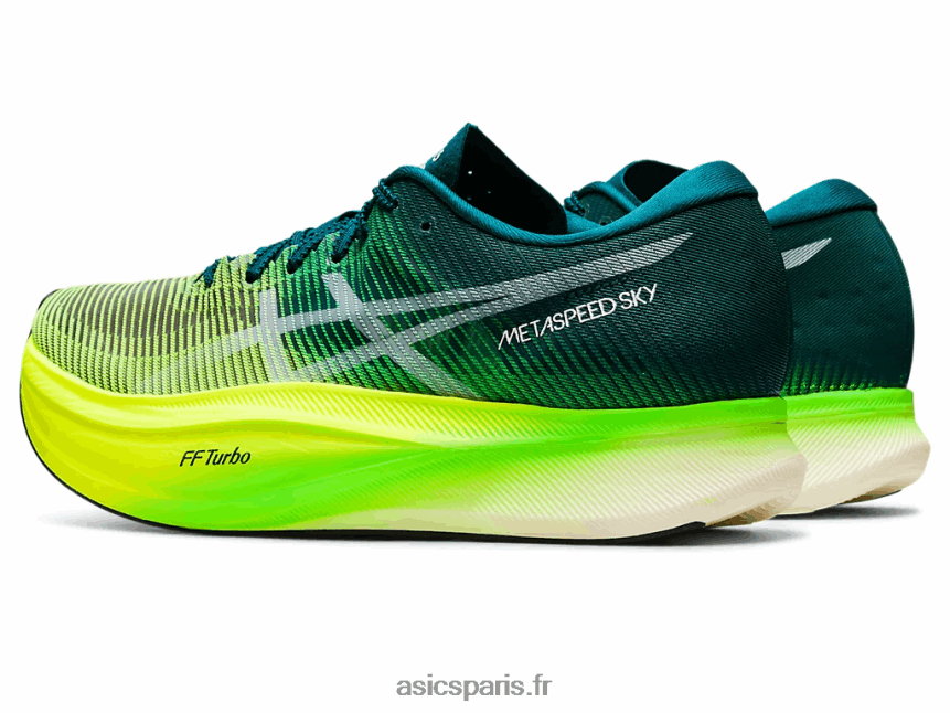 Hommes Asics ciel métavitesse+ BXL8B21254 pin velours/jaune sécurité