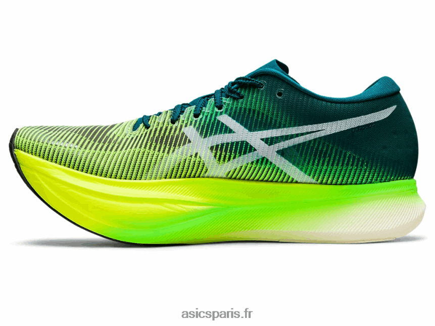 Hommes Asics ciel métavitesse+ BXL8B21254 pin velours/jaune sécurité