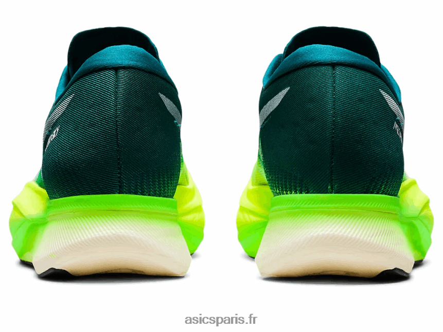 Hommes Asics ciel métavitesse+ BXL8B21254 pin velours/jaune sécurité