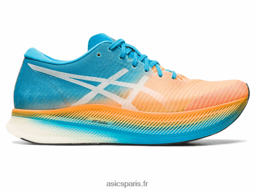 Hommes Asics ciel métavitesse BXL8B2281 orange pop/bleu île