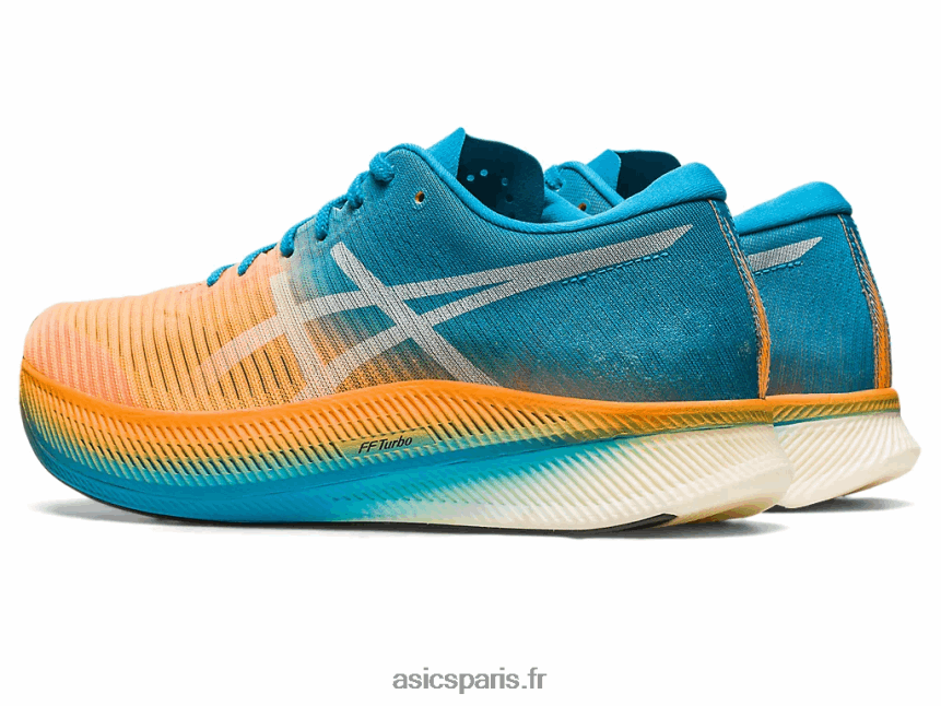 Hommes Asics ciel métavitesse BXL8B2281 orange pop/bleu île