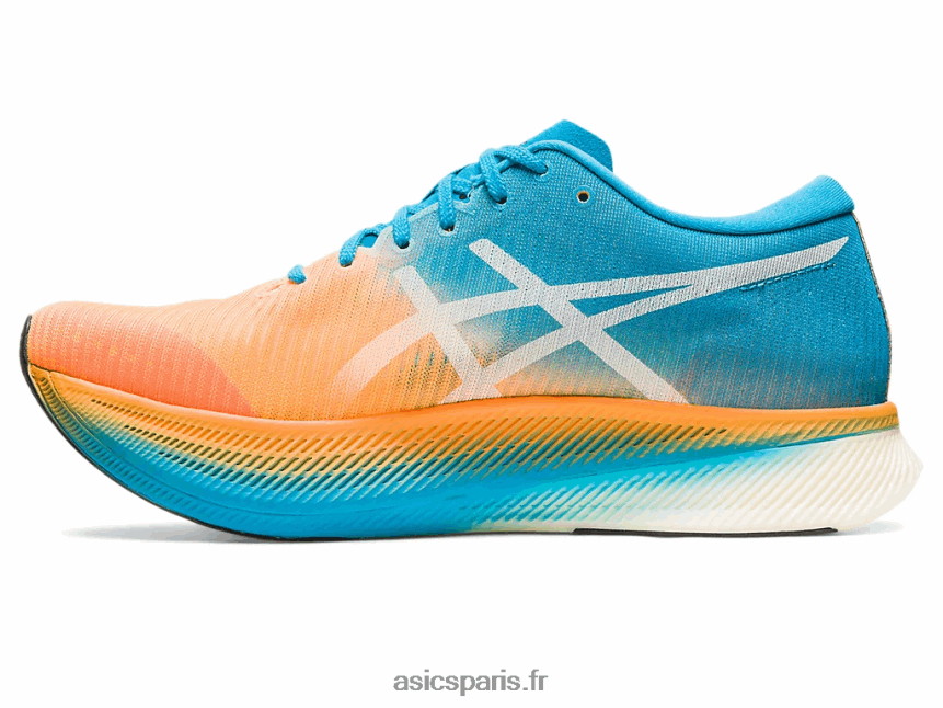 Hommes Asics ciel métavitesse BXL8B2281 orange pop/bleu île