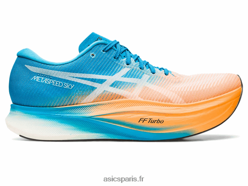 Hommes Asics ciel métavitesse+ BXL8B2586 orange pop/bleu île