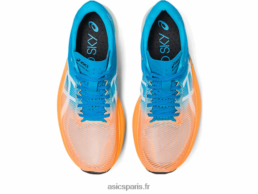 Hommes Asics ciel métavitesse+ BXL8B2586 orange pop/bleu île