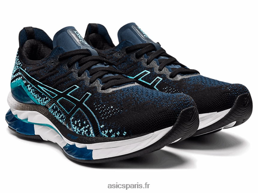 Hommes Asics explosion de gel-kinsei BXL8B21510 noir/menthe glacée