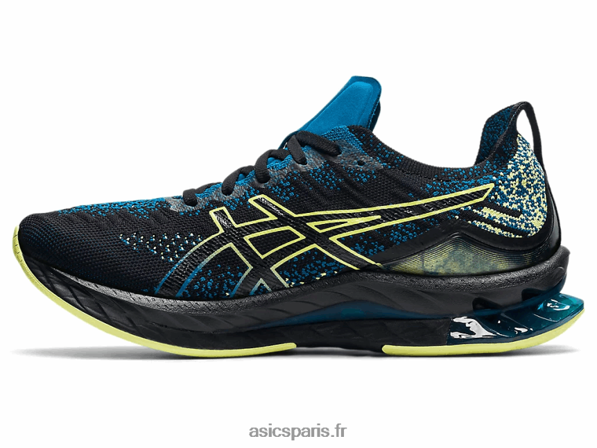 Hommes Asics explosion de gel-kinsei BXL8B21680 noir/jaune brillant