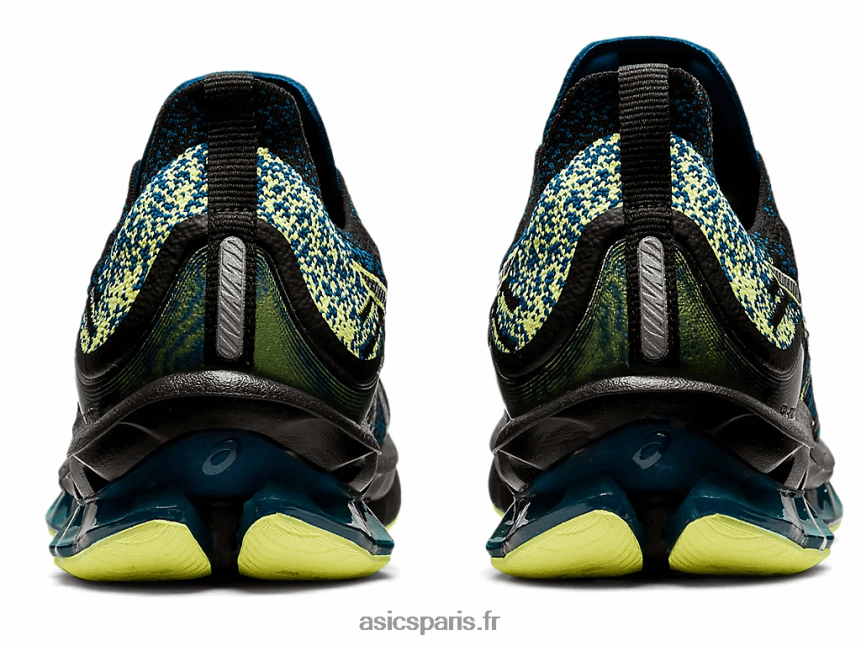 Hommes Asics explosion de gel-kinsei BXL8B21680 noir/jaune brillant