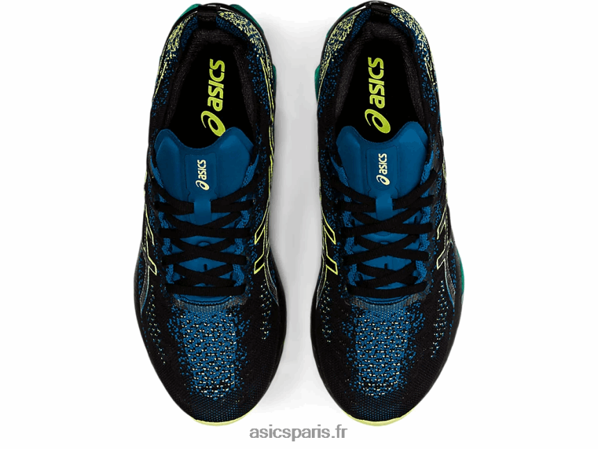 Hommes Asics explosion de gel-kinsei BXL8B21680 noir/jaune brillant