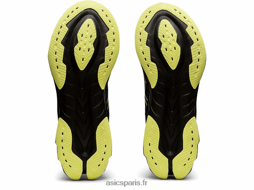 Hommes Asics explosion de gel-kinsei BXL8B21680 noir/jaune brillant