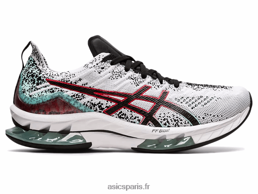 Hommes Asics explosion de gel-kinsei BXL8B21681 blanc noir