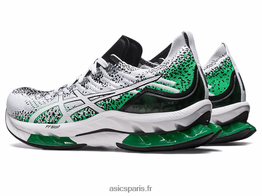 Hommes Asics explosion de gel-kinsei BXL8B2448 blanc/coriandre