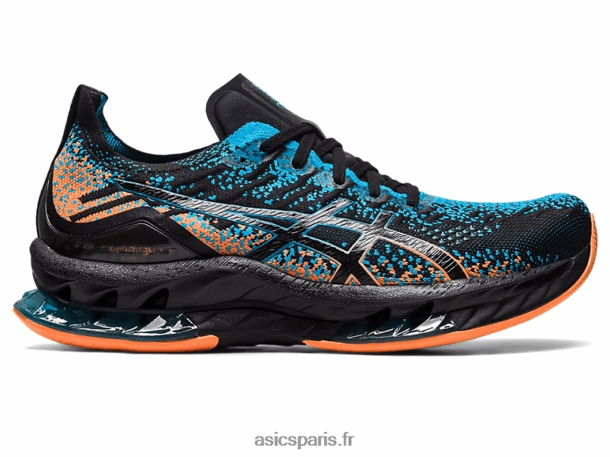 Hommes Asics explosion de gel-kinsei BXL8B2459 noir/bleu île