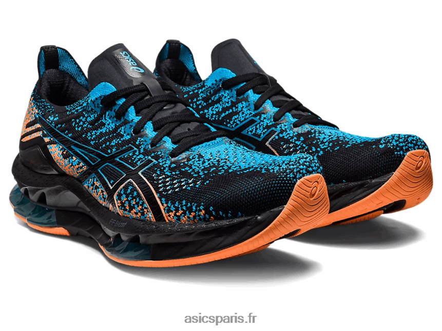 Hommes Asics explosion de gel-kinsei BXL8B2459 noir/bleu île