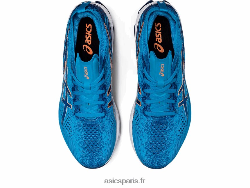 Hommes Asics explosion de gel-kinsei BXL8B2511 bleu des îles/pêche soleil
