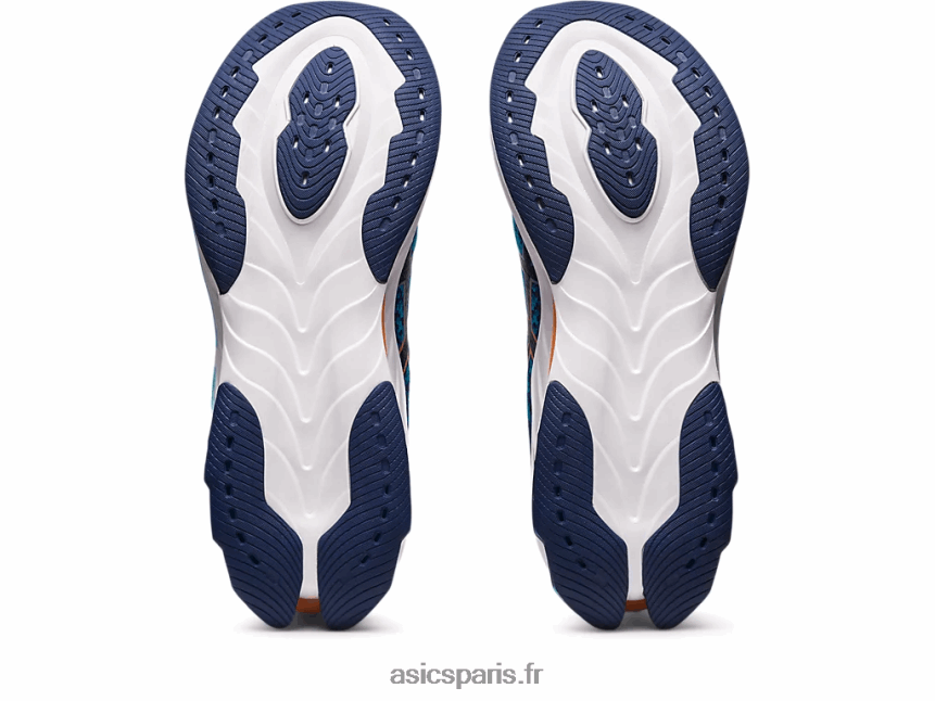 Hommes Asics explosion de gel-kinsei BXL8B2511 bleu des îles/pêche soleil