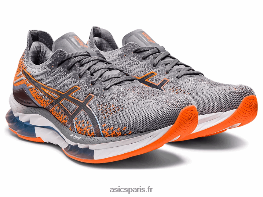Hommes Asics explosion de gel-kinsei BXL8B2600 plaque de roche/orange choquante