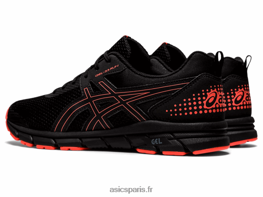 Hommes Asics gel-33 BXL8B2896 noir/corail flash