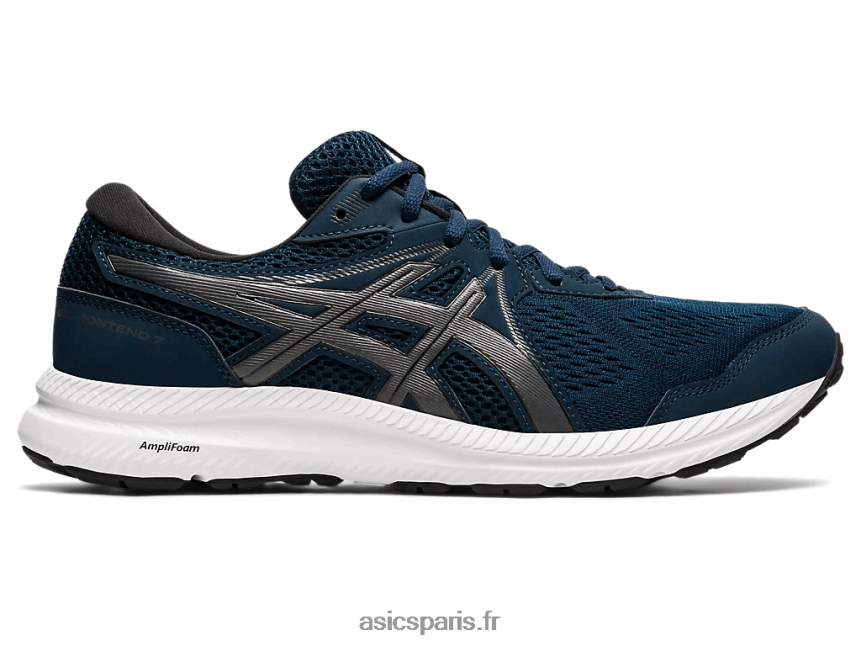 Hommes Asics gel-content 7 BXL8B21849 bleu français/canon