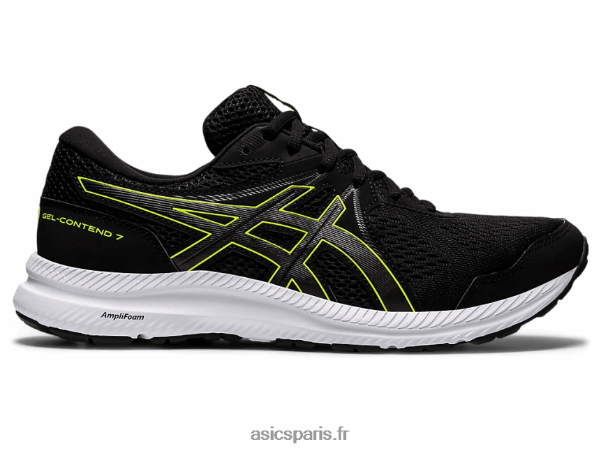 Hommes Asics gel-content 7 extra large BXL8B21951 noir/vert danger