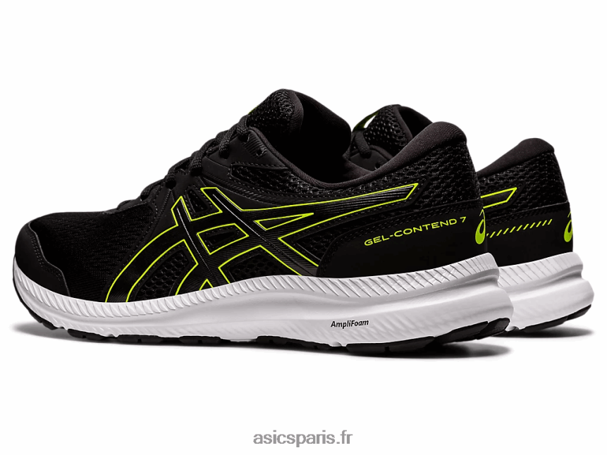 Hommes Asics gel-content 7 extra large BXL8B21951 noir/vert danger