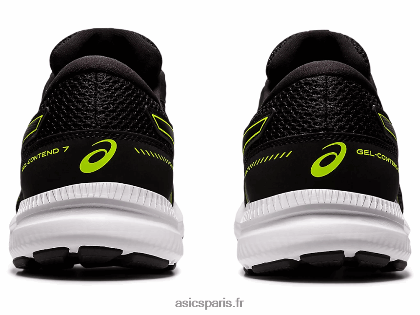 Hommes Asics gel-content 7 extra large BXL8B21951 noir/vert danger