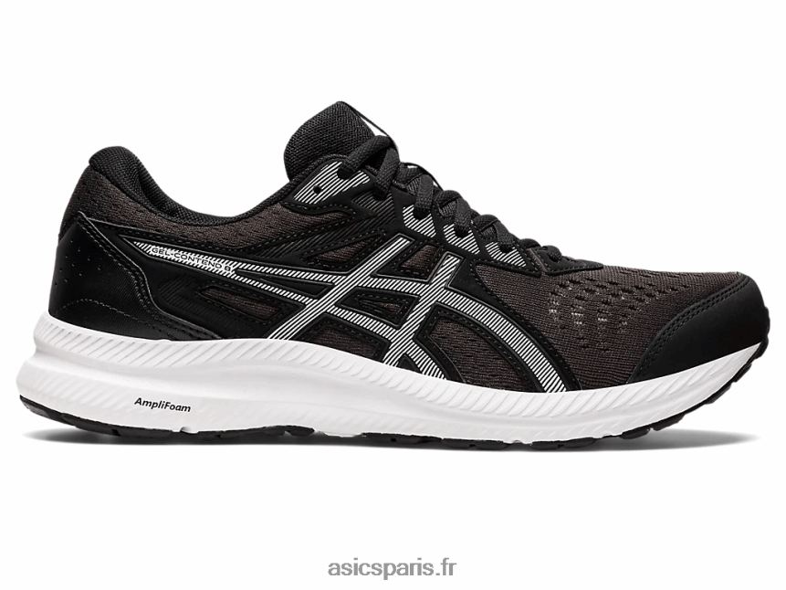 Hommes Asics gel-content 8 BXL8B2697 noir blanc