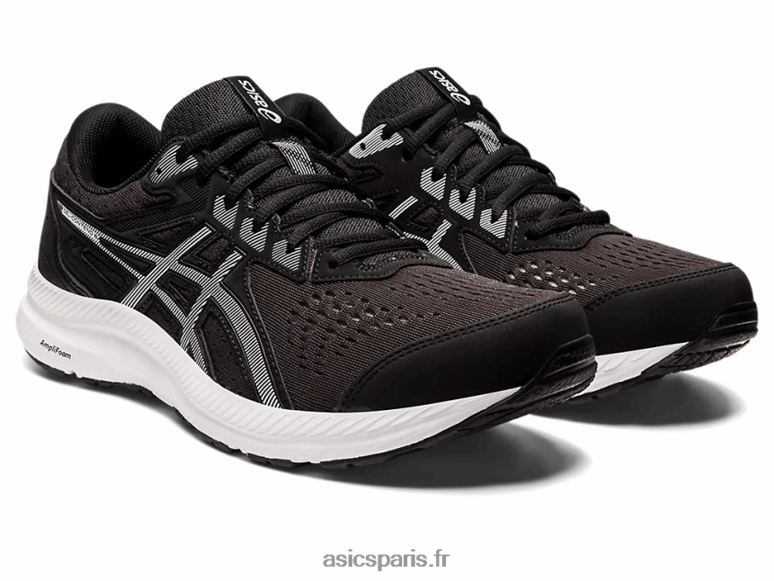 Hommes Asics gel-content 8 extra large BXL8B2715 noir blanc