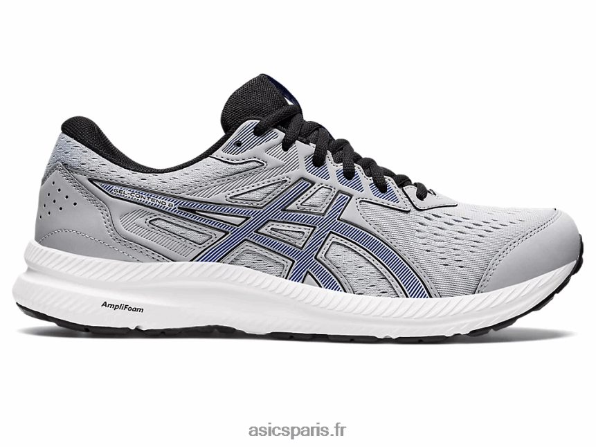 Hommes Asics gel-content 8 extra large BXL8B2716 gris piémont/bleu