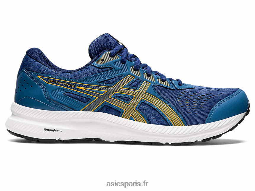 Hommes Asics gel-content 8 extra large BXL8B2718 azur/ambre