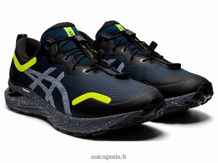 Hommes Asics gel-cumulus 23 poinçon BXL8B21631 bleu français/jaune de sécurité