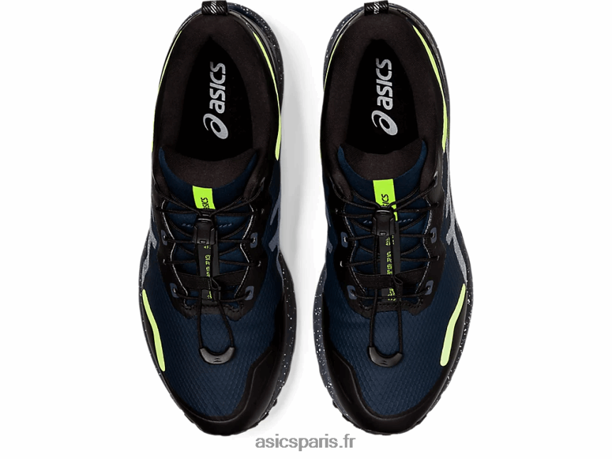 Hommes Asics gel-cumulus 23 poinçon BXL8B21631 bleu français/jaune de sécurité