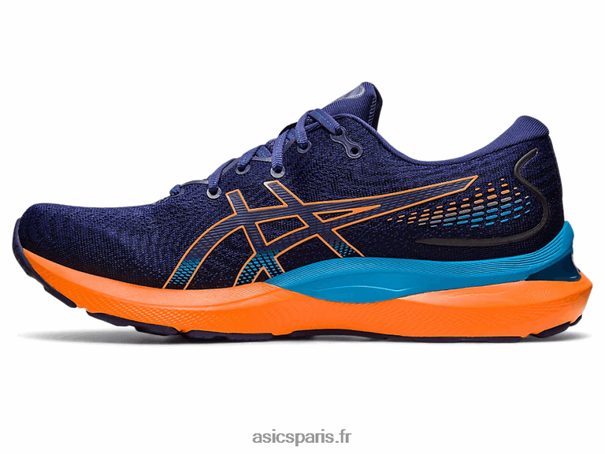 Hommes Asics gel-cumulus 24 BXL8B2363 bleu indigo/pêche soleil