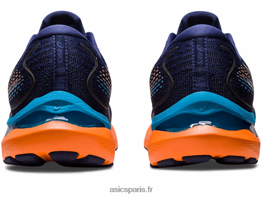 Hommes Asics gel-cumulus 24 BXL8B2363 bleu indigo/pêche soleil