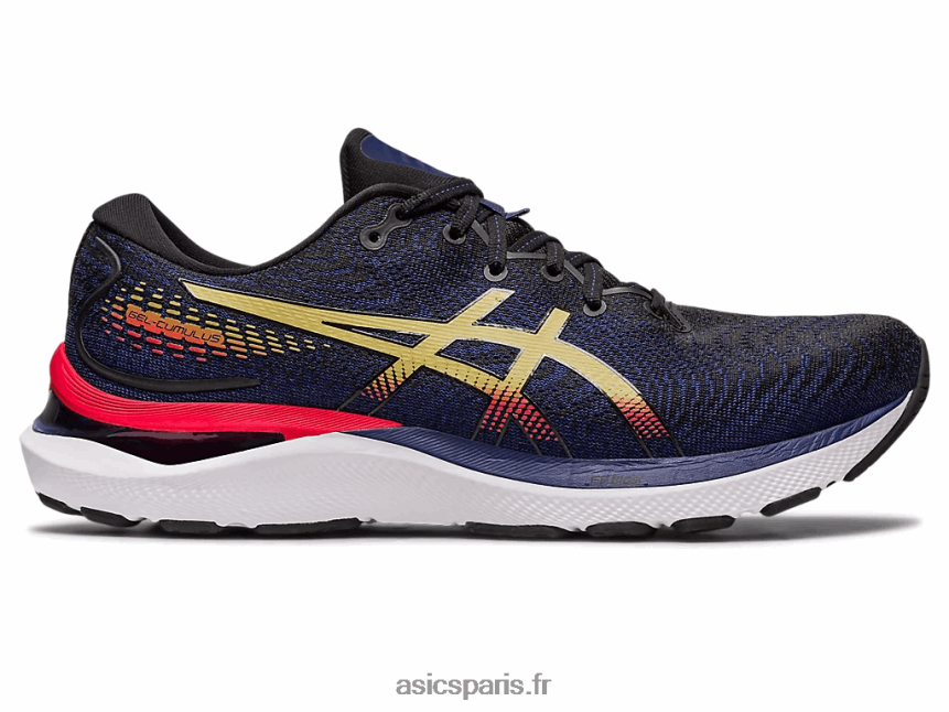 Hommes Asics gel-cumulus 24 BXL8B2382 noir/huile d'olive