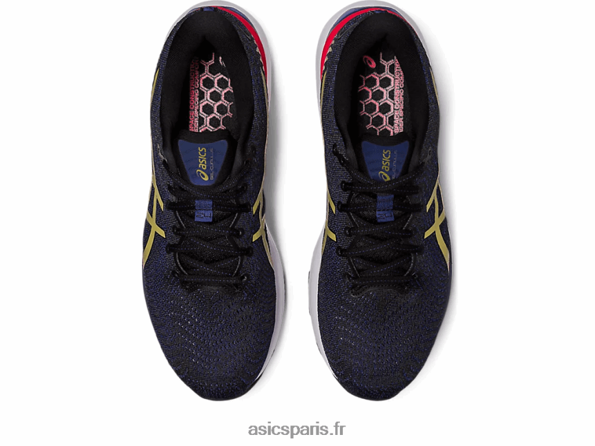 Hommes Asics gel-cumulus 24 BXL8B2382 noir/huile d\'olive