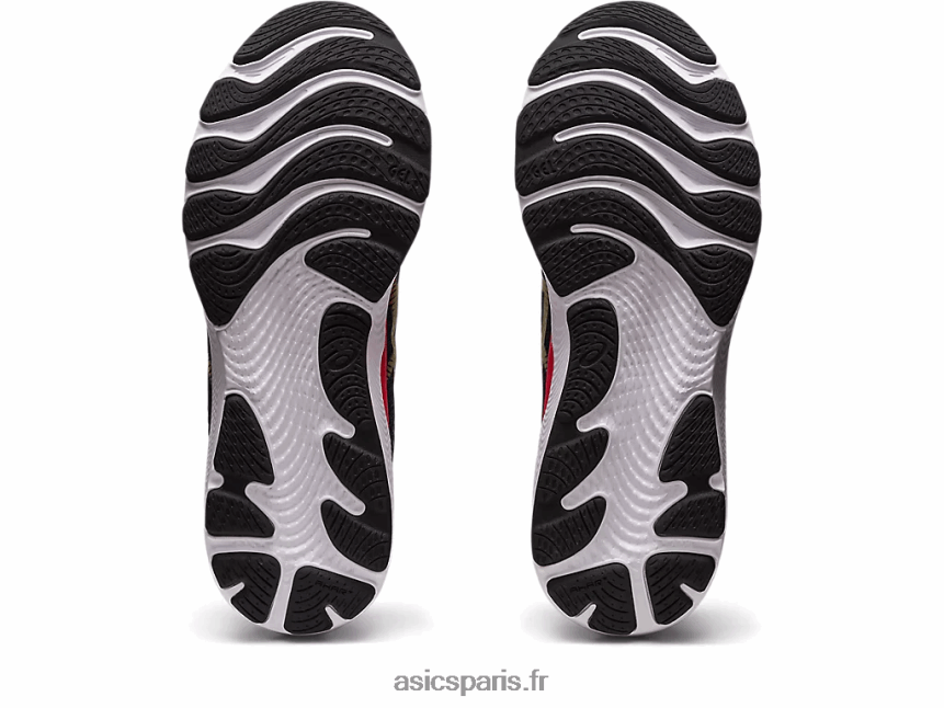 Hommes Asics gel-cumulus 24 BXL8B2382 noir/huile d\'olive
