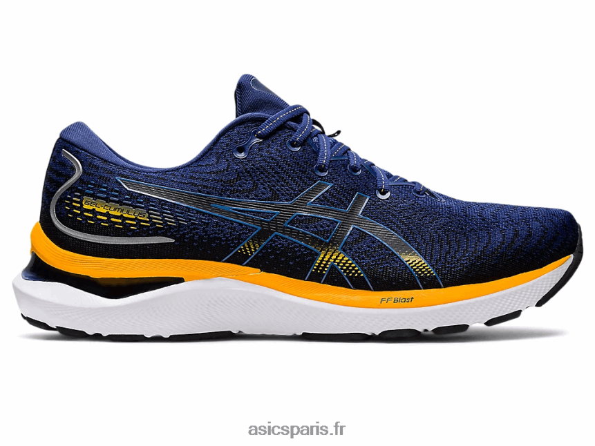 Hommes Asics gel-cumulus 24 BXL8B2824 océan profond/ambre